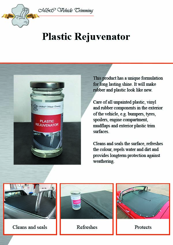Plastic and rubber rejuvenator